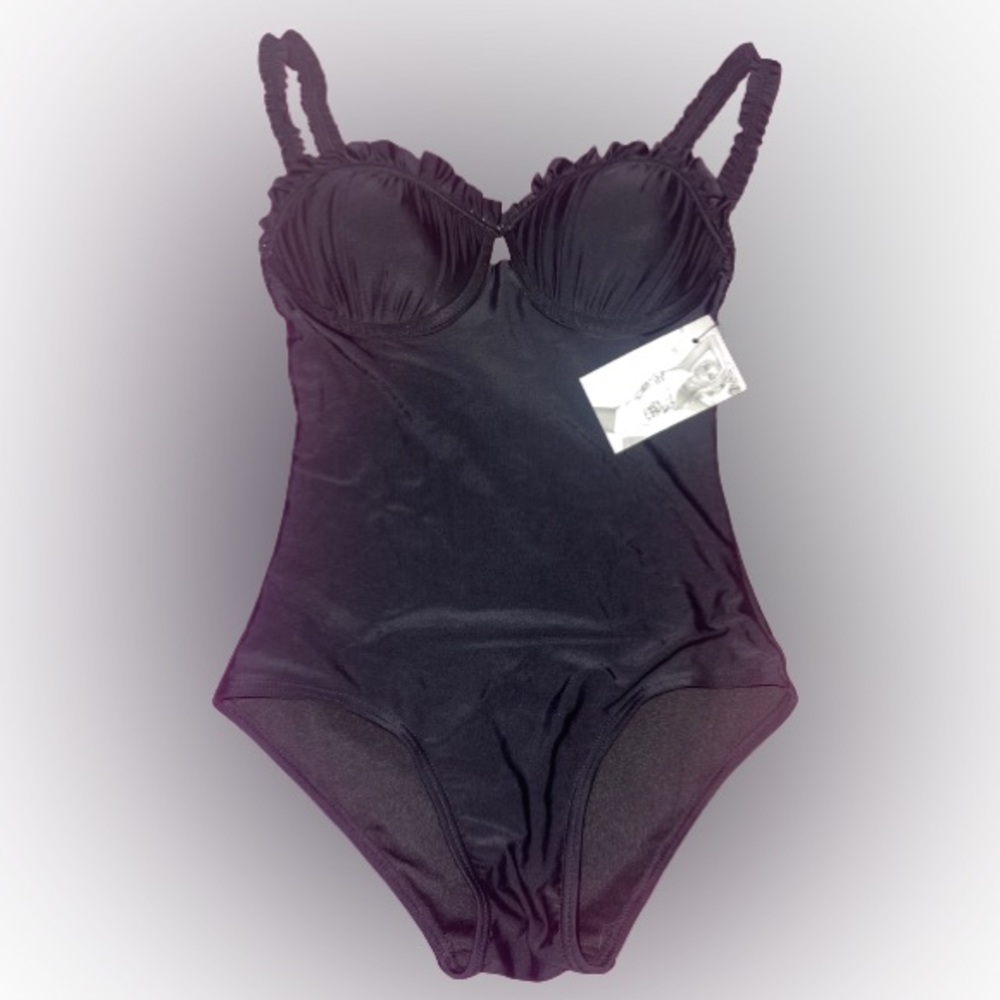 SALE - BNWT SHERIDYN SWIM BLACK ONE PIECE SUIT - US 5 / 6